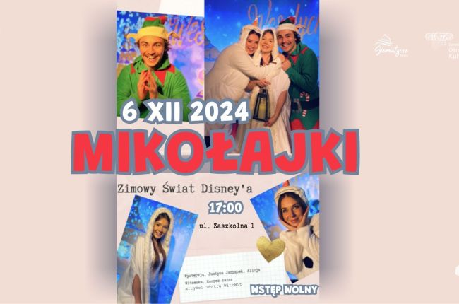 Mikołajki koncert piosenek z bajek Walta Disney‘a