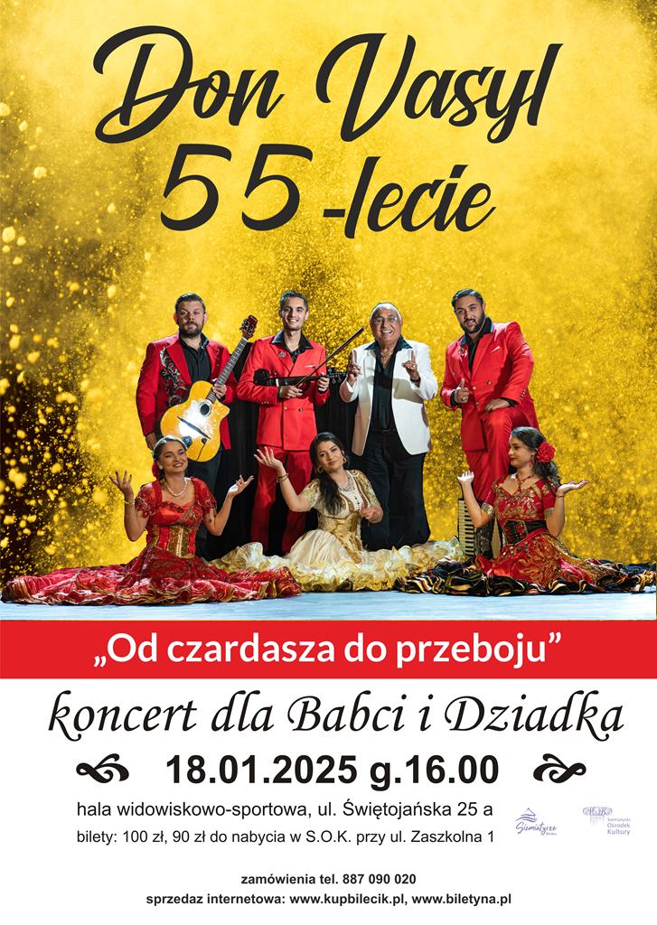 KONCERT DON VASYL – JUBILEUSZ 55 – LECIA .