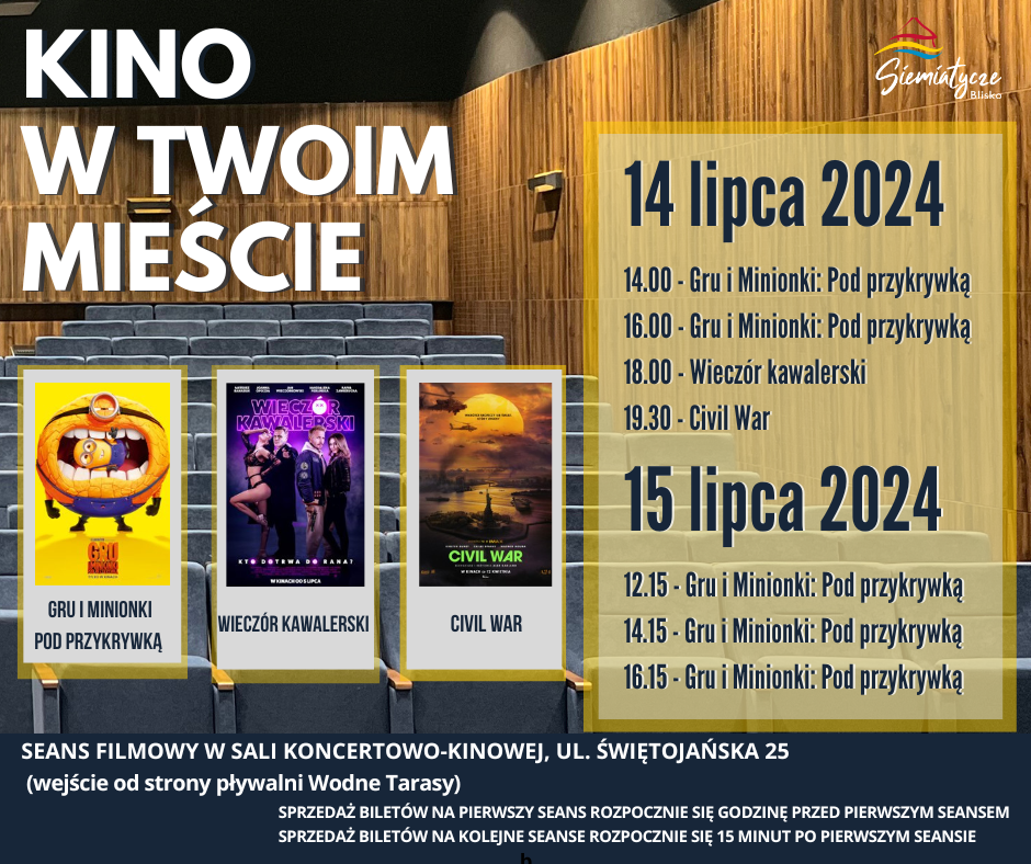 Kino w Twoim Mieście – seanse 14 i 15 lipca