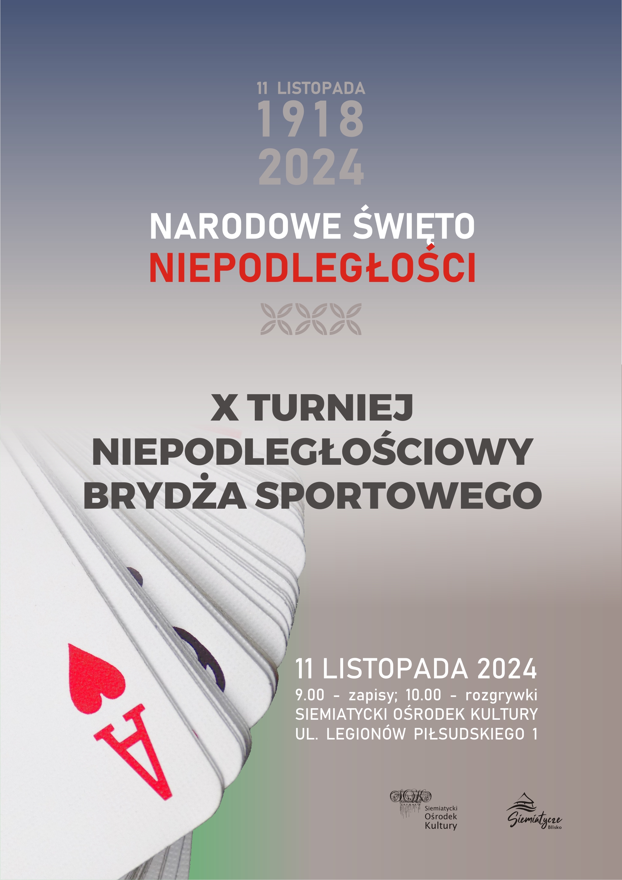 X Turniej Niepodległościowy Brydża Sportowego