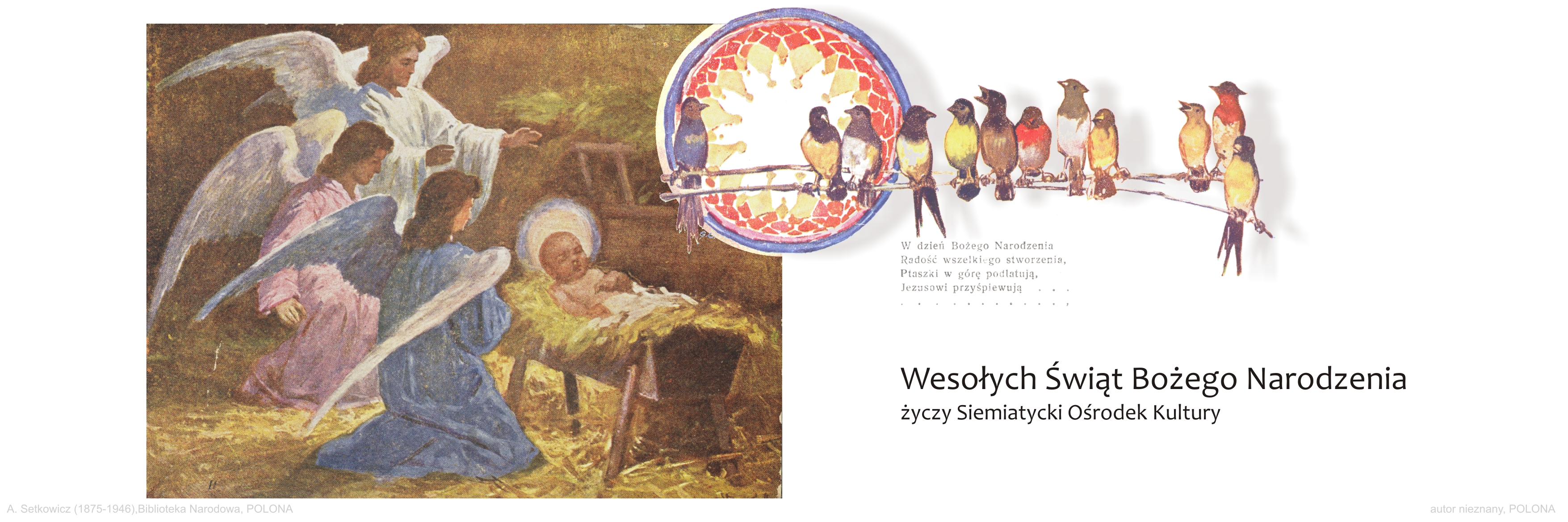Życzenia Bożonarodzeniowe Siemiatyckiego Ośrodka Kultury